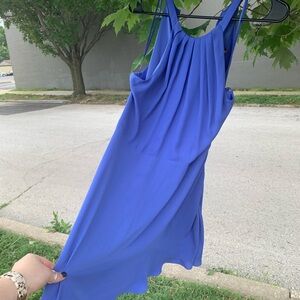 Periwinkle halter dress